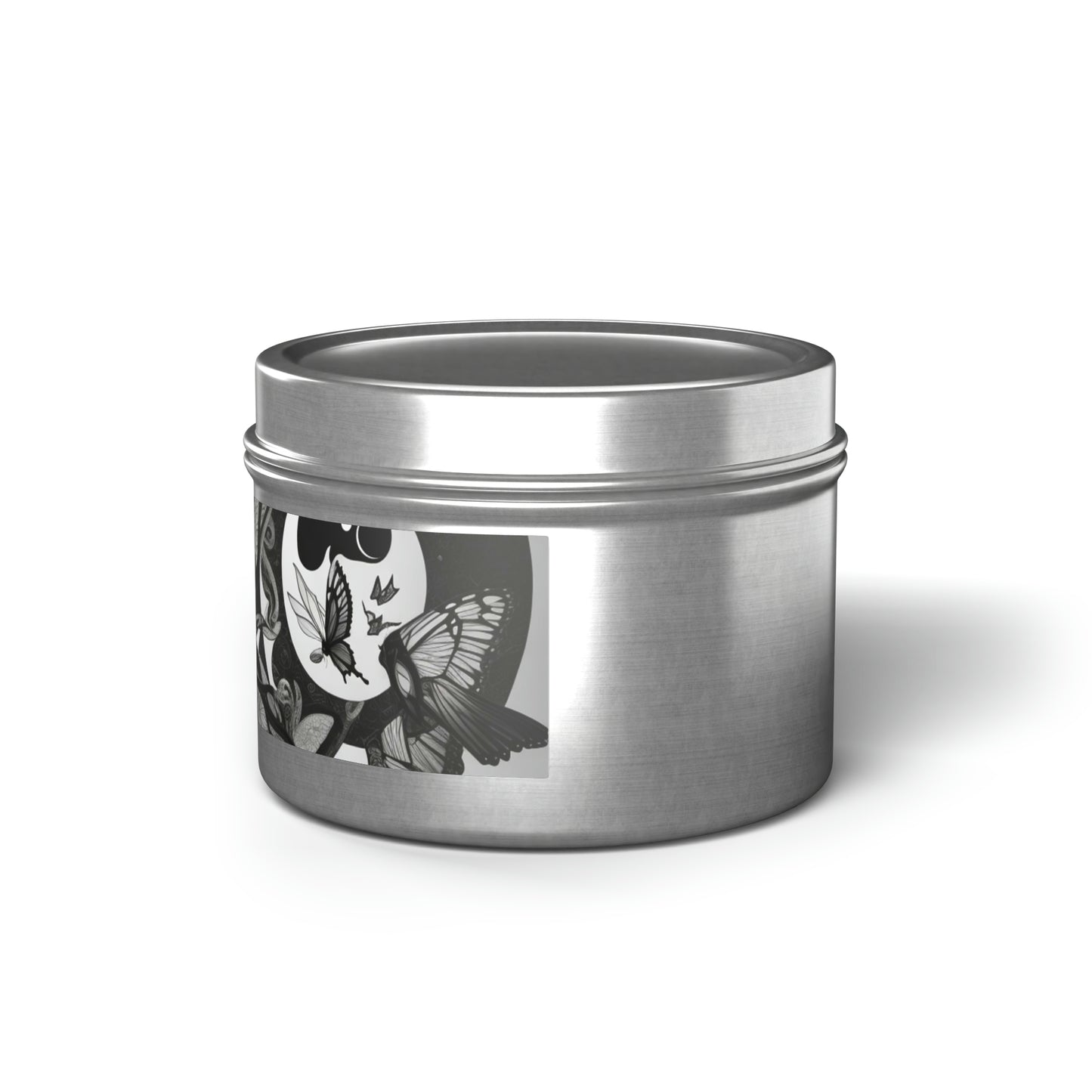 Butterfly Harmony Yin Yang Fitness Tin Candle
